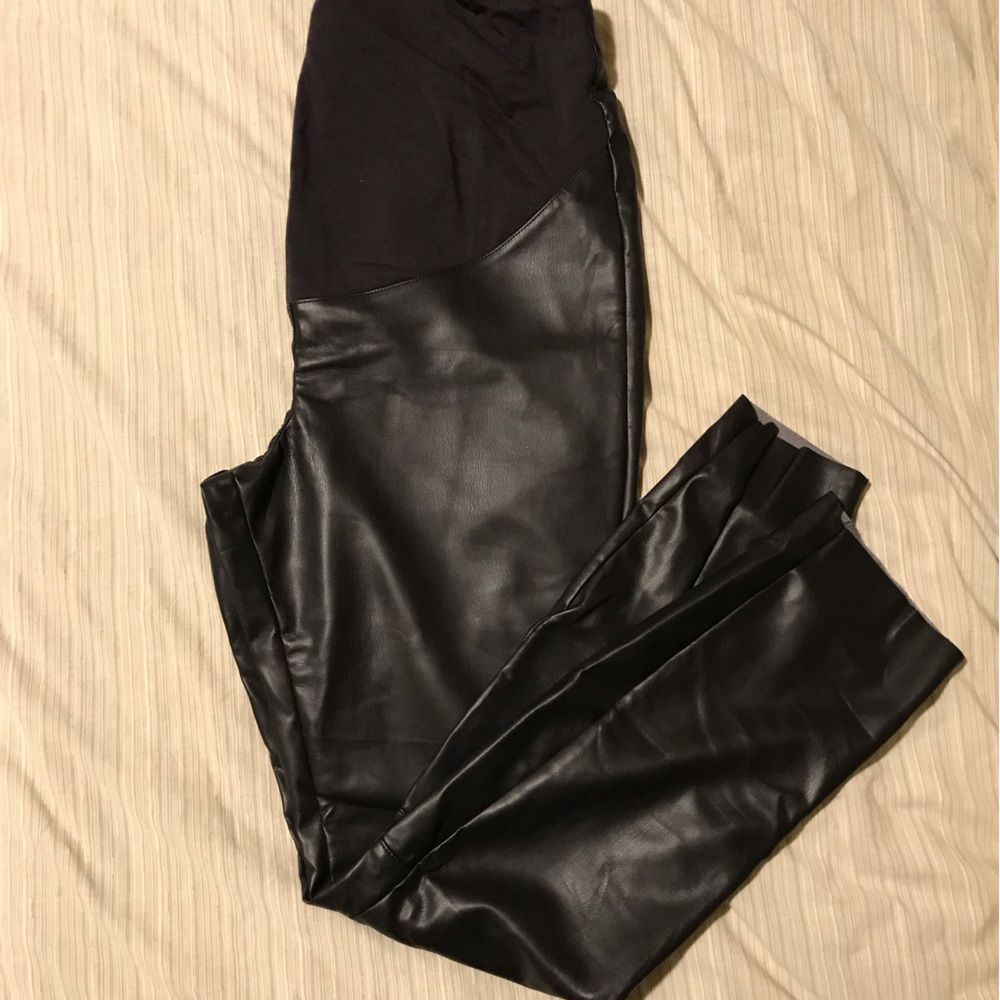 H&M Faux Leather Maternity Legging’s